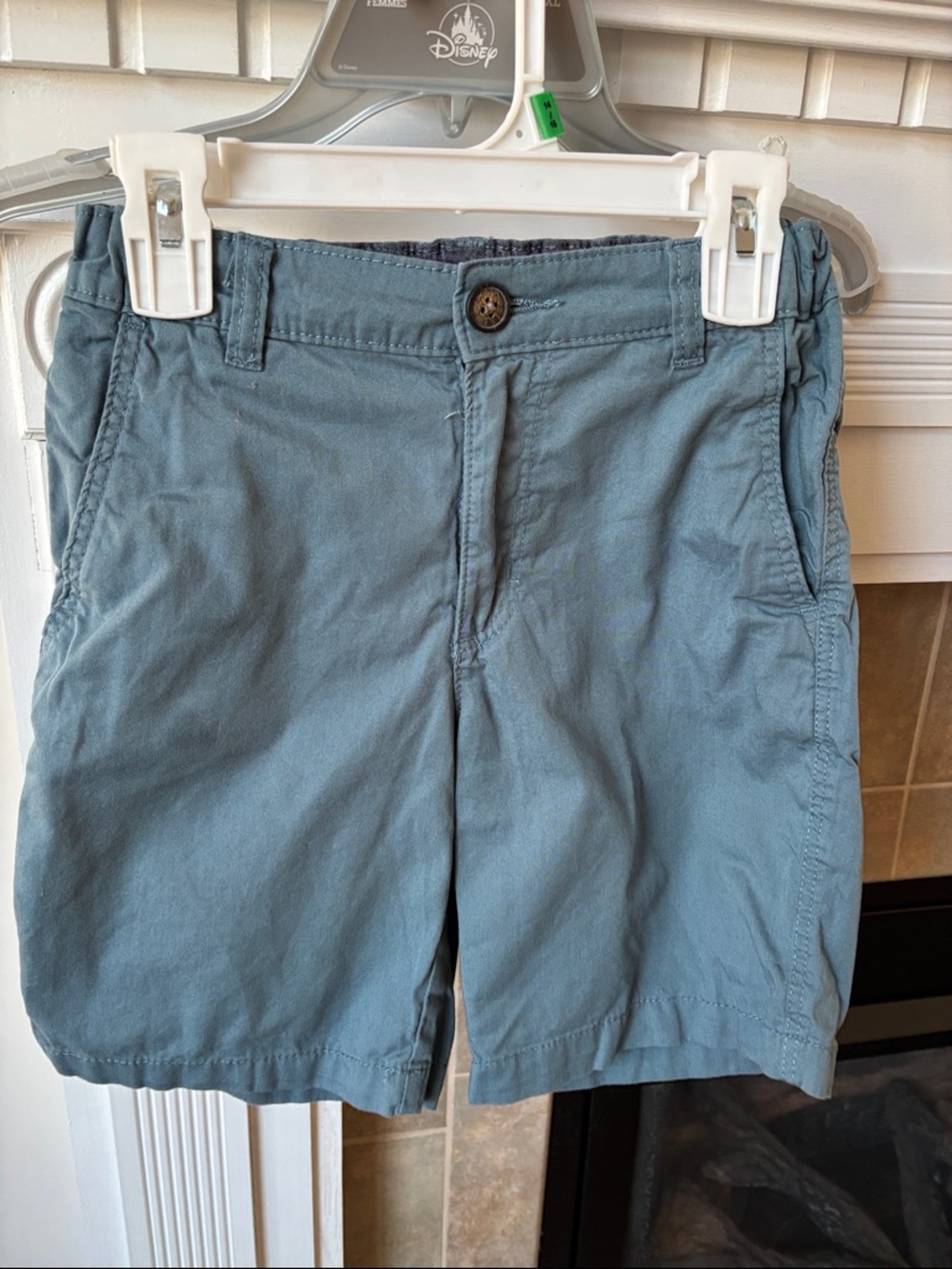 Boys Casual Turquoise Cotton Shorts Size 8